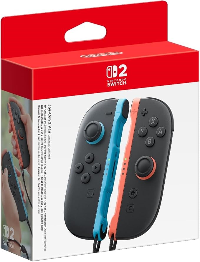 Nintendo Switch 2 Joy-Con 2 Pair - Light Blue & Light Red