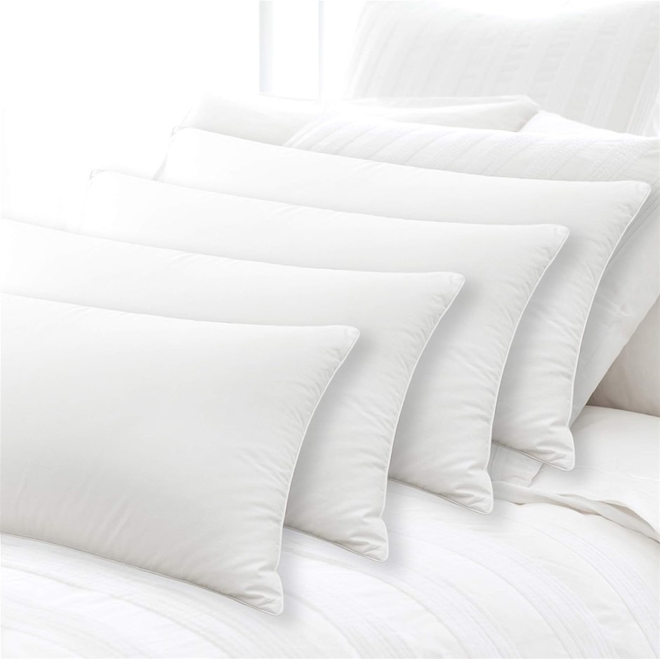 LUXOR LINEN Australian Made Hotel Quality Pillow Standard Size, Medium Firm