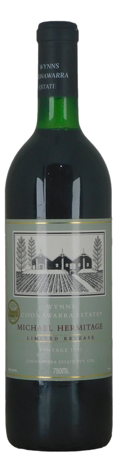 Wynns Michael Hermitage Shiraz 1991 (1x 750mL), Coonawarra, SA.