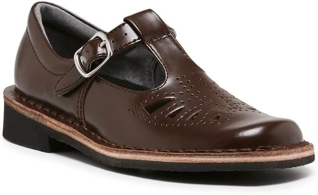 HARRISONS Kid's Indiana Youth School Shoe, Size UK2.5, Brown Hi-Shine, 1343