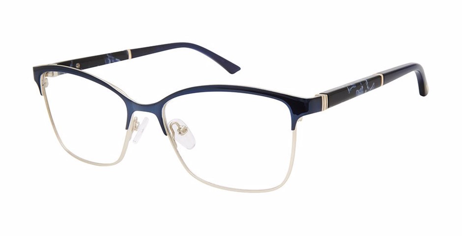 KAY UNGER Glasses Frames, 56-17-140, Navy (NAV), K253. RRP: $136. NB: may h