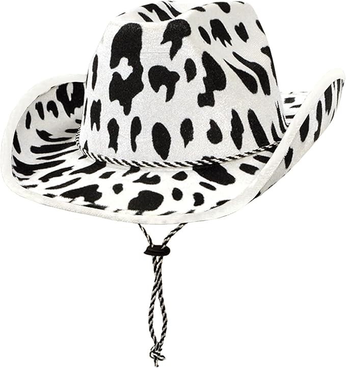 BEISTLE Cow Print Cowbot Hat. Buyers Note - Discount Freight Rates Apply t