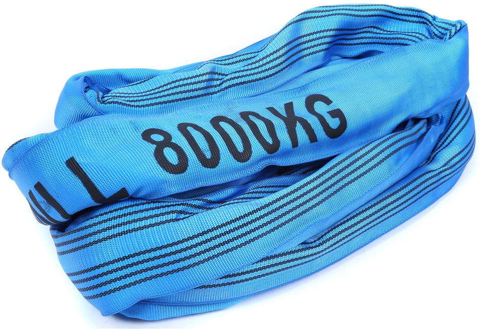 Round Lifting Sling, WLL 8,000kg x 5M (With Test Cert).