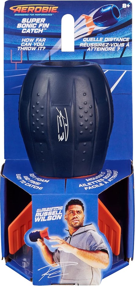 5 X AEROBIE Super Sonic Fin Catch Football Toy