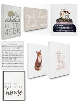8 x Assorted Printed Artworks: 3x 30x40 inches, 3x 24 X 30 INCHES, 1x 16 X