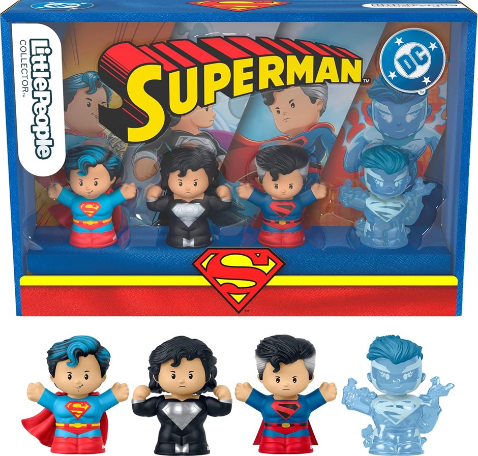 2 X LITTLE PEOPLE COLLECTOR Superman Through the Ages Special Edition Set f