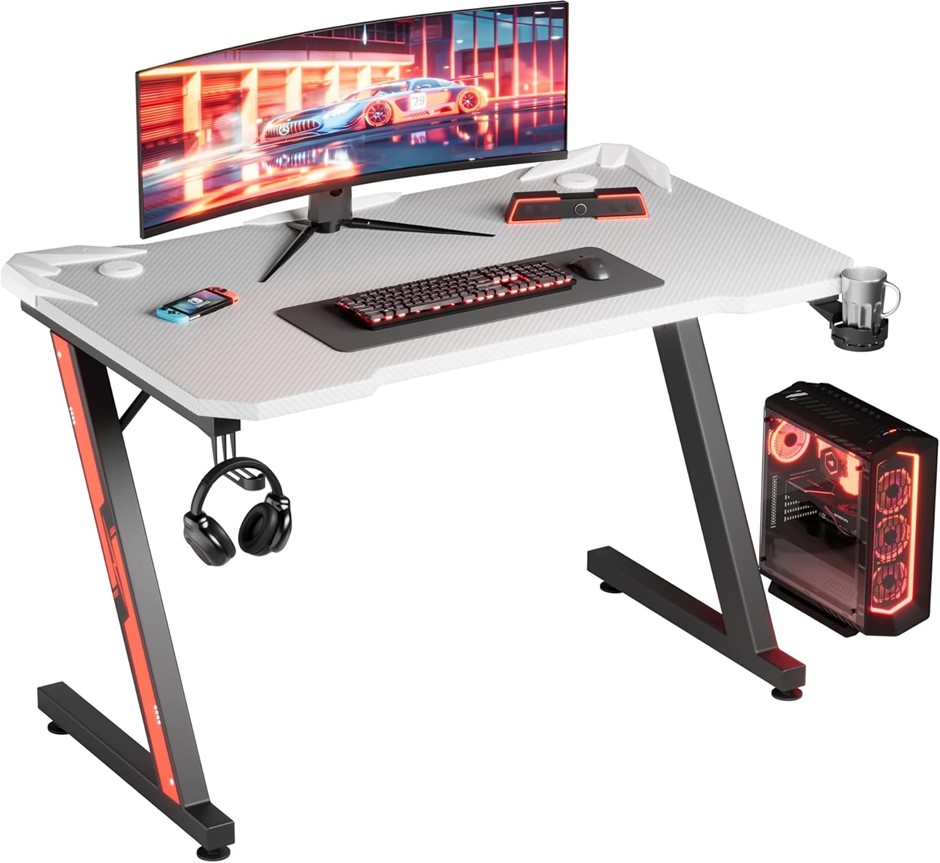 FURMAX Gaming Desk 110 cm Z-Shaped