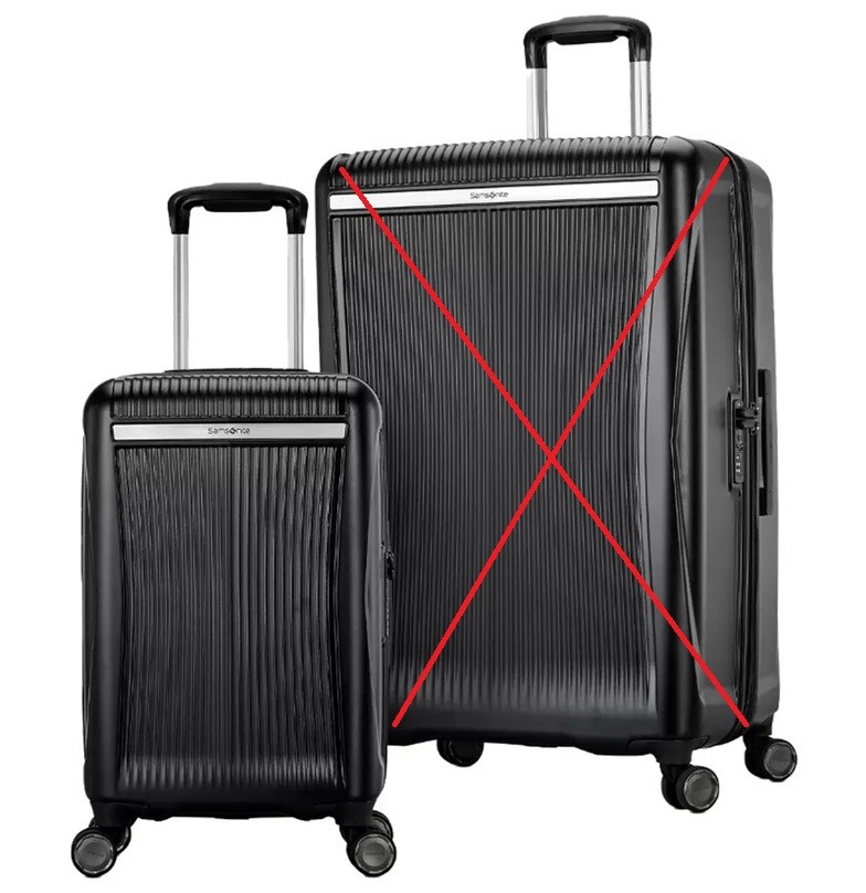 SAMSONITE Blackstone Hardside Expandable Spinner Luggage, Small: 51cm, Blac