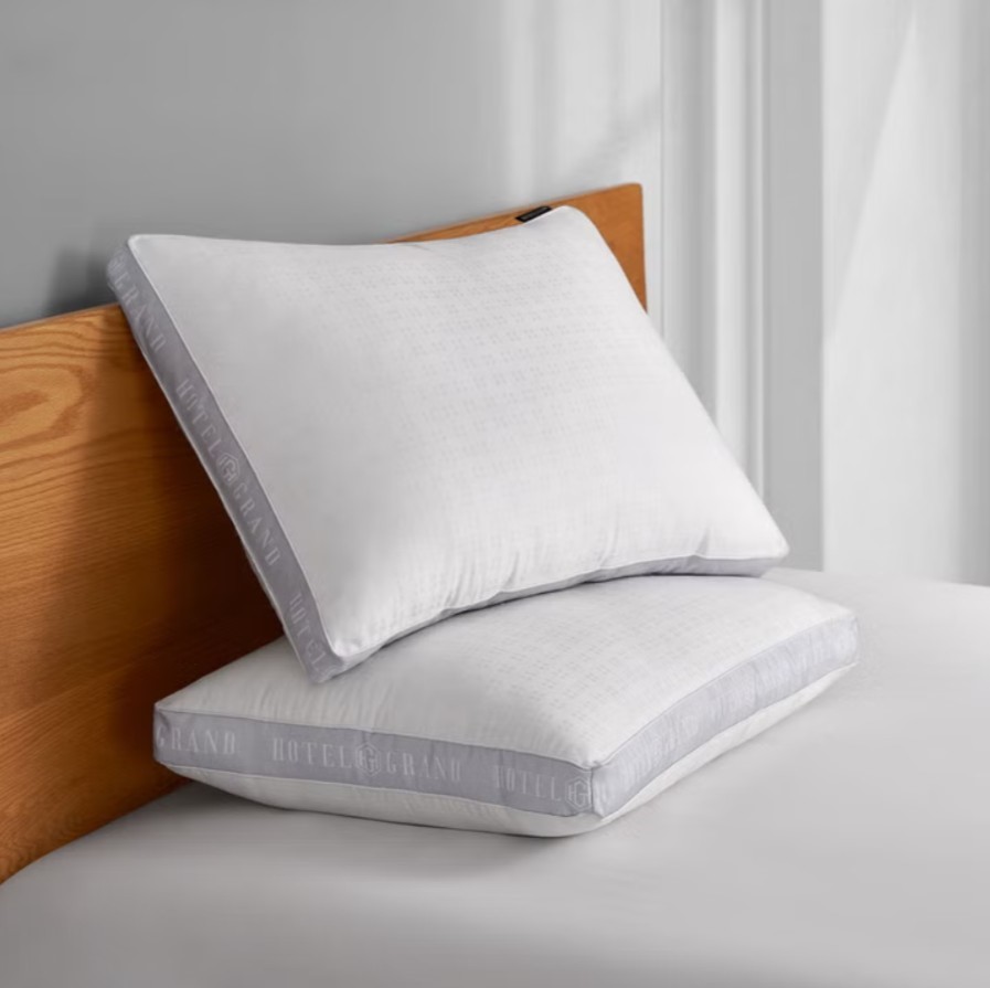 2 x HOTEL GRAND ClusterSoft Gel Gusset Bed Queen Pillows.