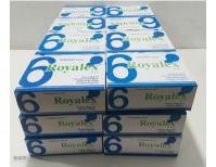 3 BOXES Set of six Royalex glass mugs featuring a 240 ml capacity