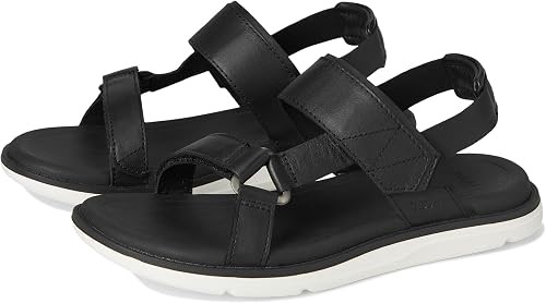Teva Women's Madera Slingback Outdoor Sandal, Black/White, 8 US