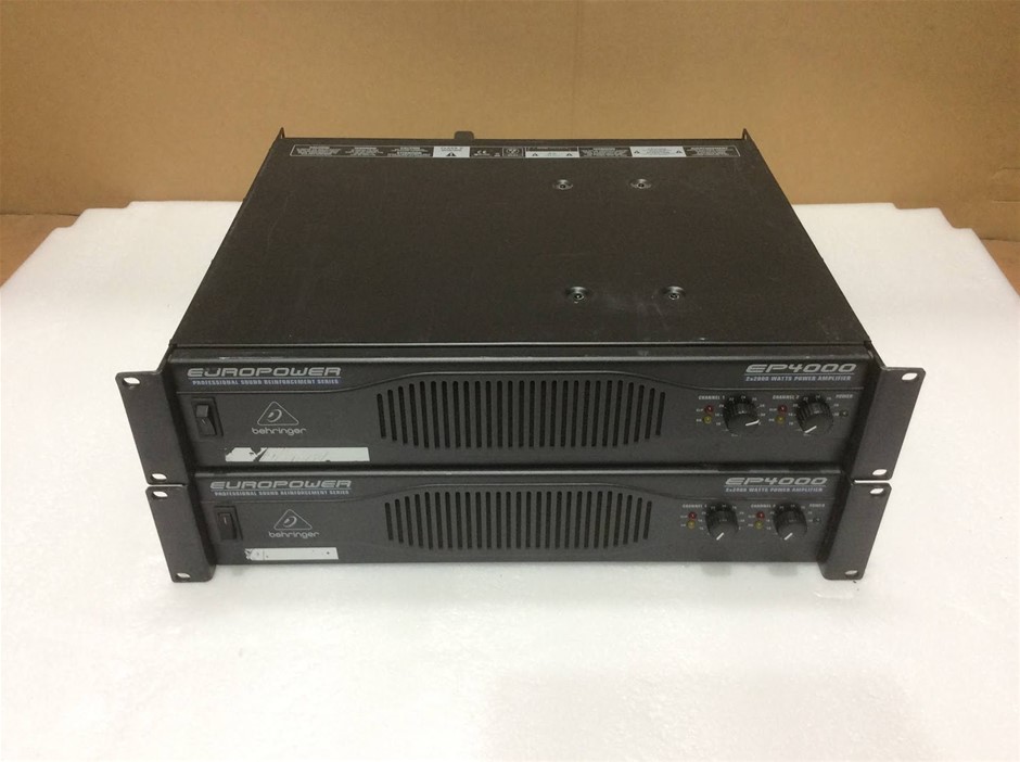 Behringer EUROPOWER 2-Channel Power Amplifier (Lot of 2)