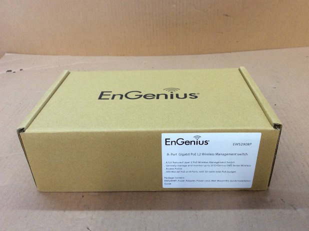 EnGenius EWS2908P 8-Port Gigabit PoE L2 Wireless Management Switch - New