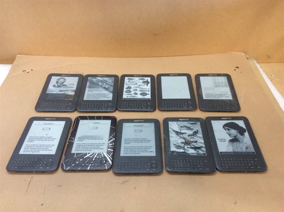 Amazon Kindle Mix Model E-Reader (Lot of 10)