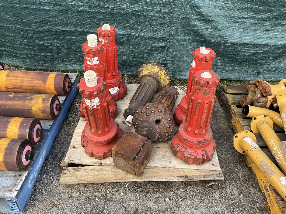 <p>Pallet of DTH hammer bodies</p>