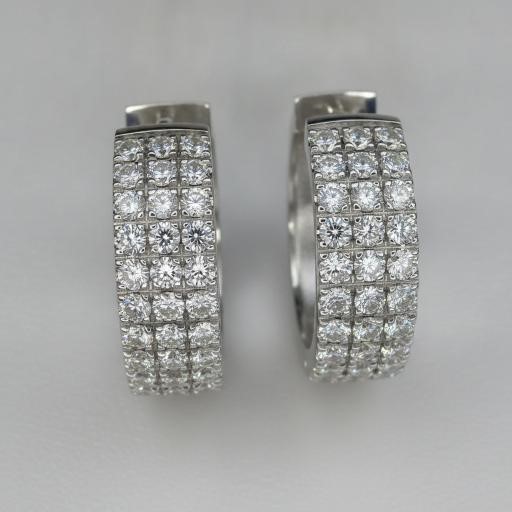18k white Gold Filled Earrings stamped(18K)