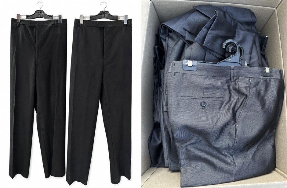 30 x SCUZZATTI Men’s Business Formal Trousers, Assorted Sizes, Classic Offi