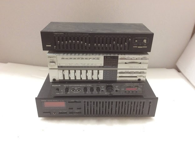 Yamaha EQ-550 Sound Stereo Graphic Equalizer&Sunbuck AV-298BT Stereo Audio