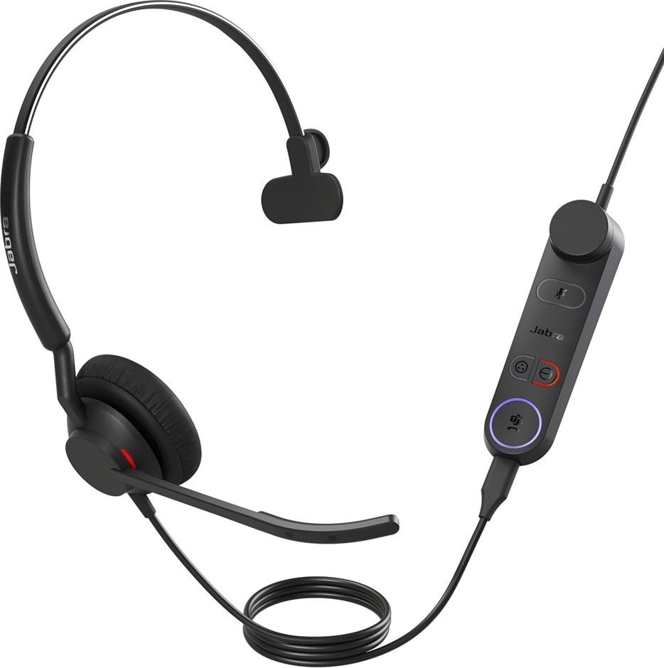JABRA Engage 50 II Wired Headset - 3 World Class Microphones with Active No
