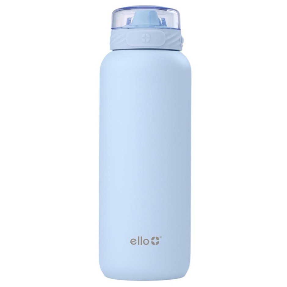 ELLO Cooper Vacuum Insulated Stainless Steel Water Bottle with Straw & Carr