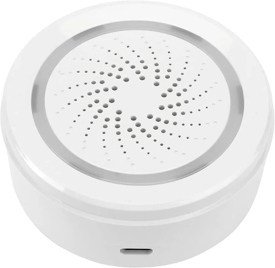 Brilliant Lighting Smart WiFi Security Siren Alarm, White