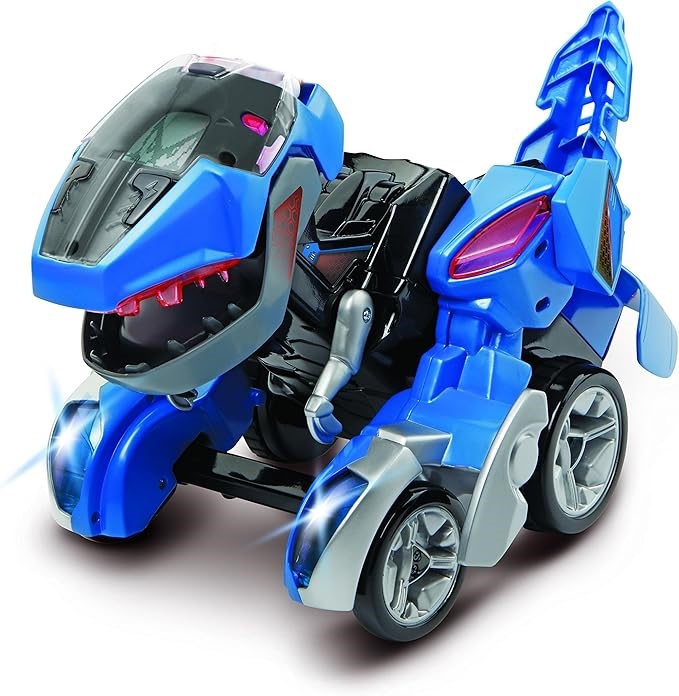 VTECH Switch & Go Dinos Dash The T-Rex, Blue, 195503. NB: Damaged packaging