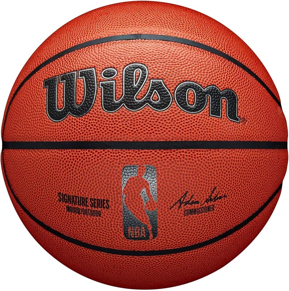 WILSON NBA Authentic Series Outdoor/Indoor Basketball - Size 7.