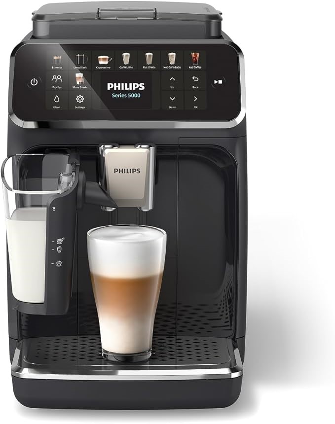 PHILIPS 5500 Series Fully Automatic Espresso Machine, Glossy Black, EP5541/
