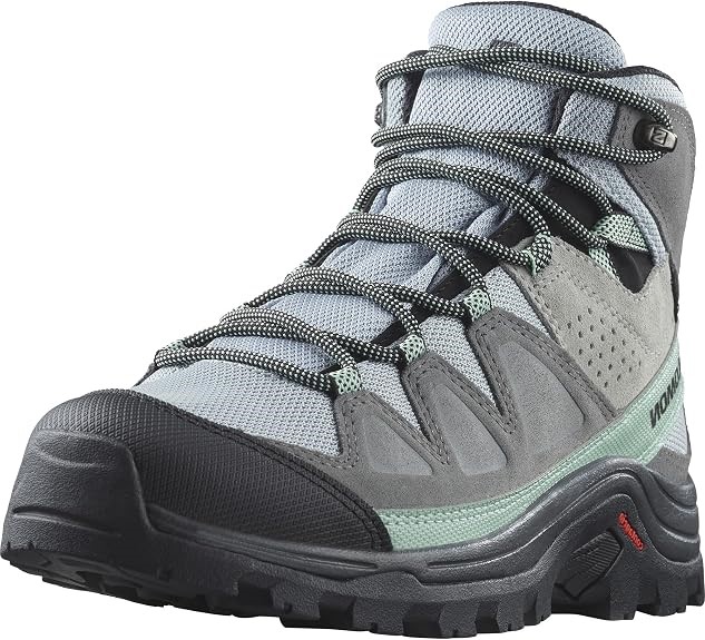Salomon Women's Quest Rove GTX Hiking Shoe, Quarry/Quiet Shade/Black, 9 US