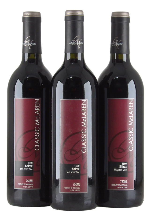 Classic McLaren Vale La Testa Shiraz 1999 (3x 750mL), SA.