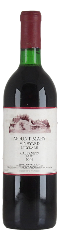 Mount Mary Cabernets Quintet 1991 (1x 750mL), VIC.