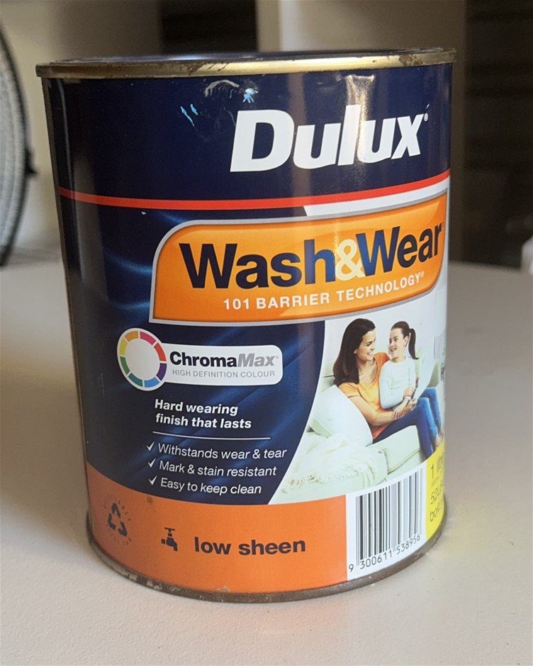 Dulux Wash & Wear Interior Paint (1L) (Low Sheen) (Bold Yellow)