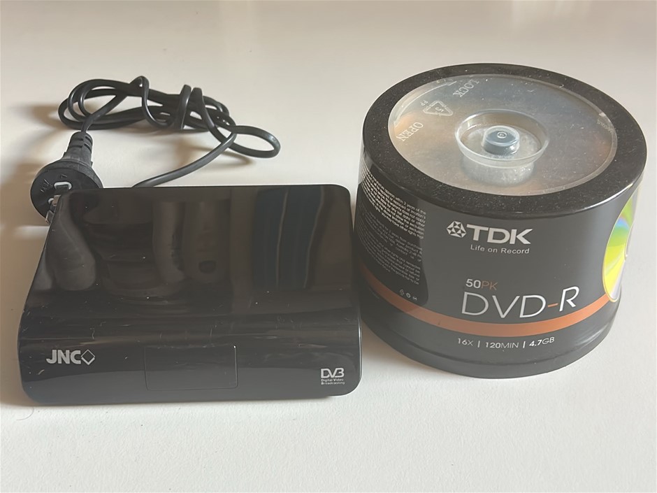 1x JNC DVB, 1x TDK 50-pack Blank Discs
