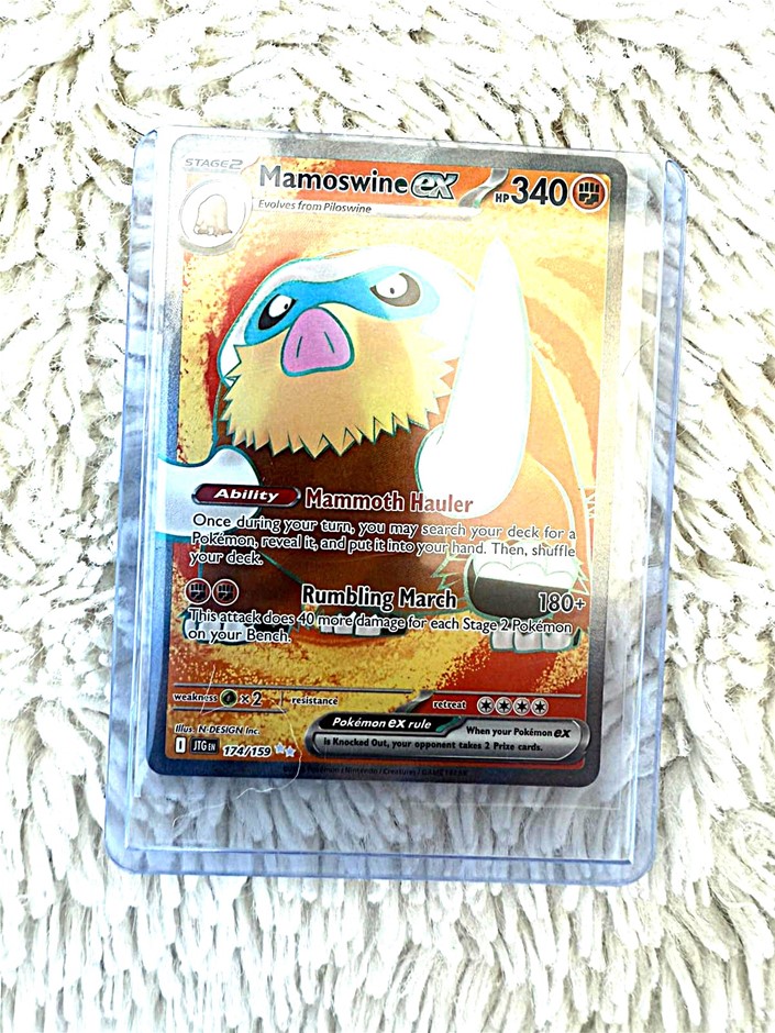 Mamoswine ex English holo card 174/159 Stage 2 powerful Pokémon.