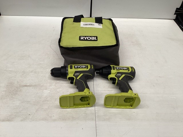 Ryobi Drill Driver And Impact Driver In Bag