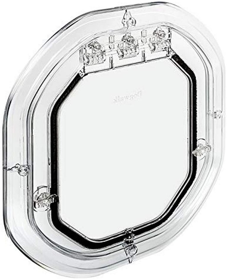 PET-TEK Glass Fitting Dog Door Clear, 41.5 x 43cm. NB: Has been used.