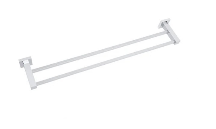 AZZURA 17 Series 600 Double Towel Rail Bright Chrome, 800mm.