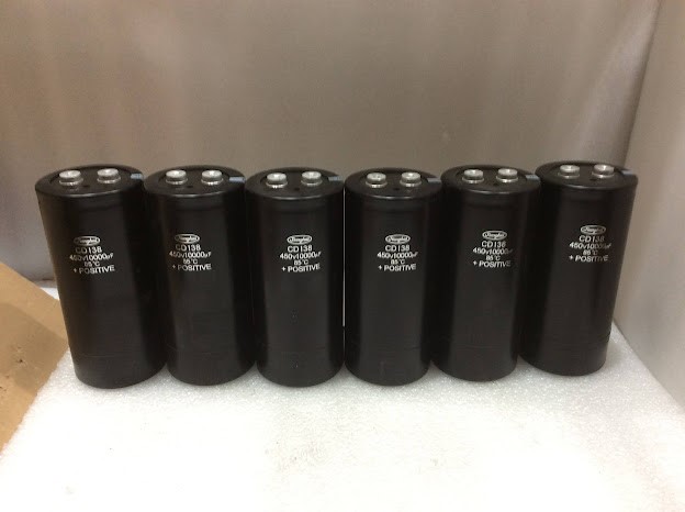 Jianghai CD138 450V 10000µF Aluminum Electrolytic Capacitor (Lot of 6)