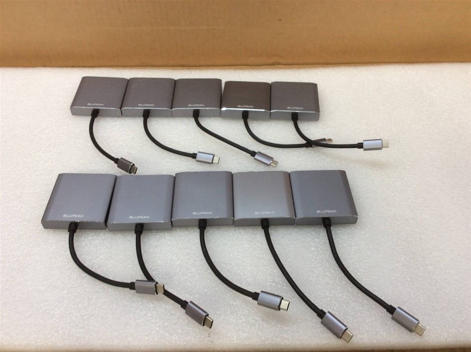 Blupeak USB-C to HDMI Mixed Model Adapter (Lot of 10)