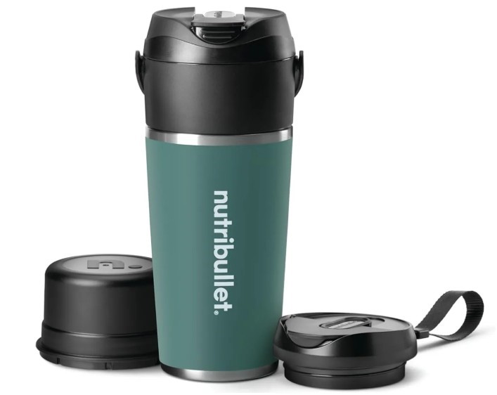 NUTRIBULLET Flip, USB-C Rechargeable Portable Blender with Insulated Stainl