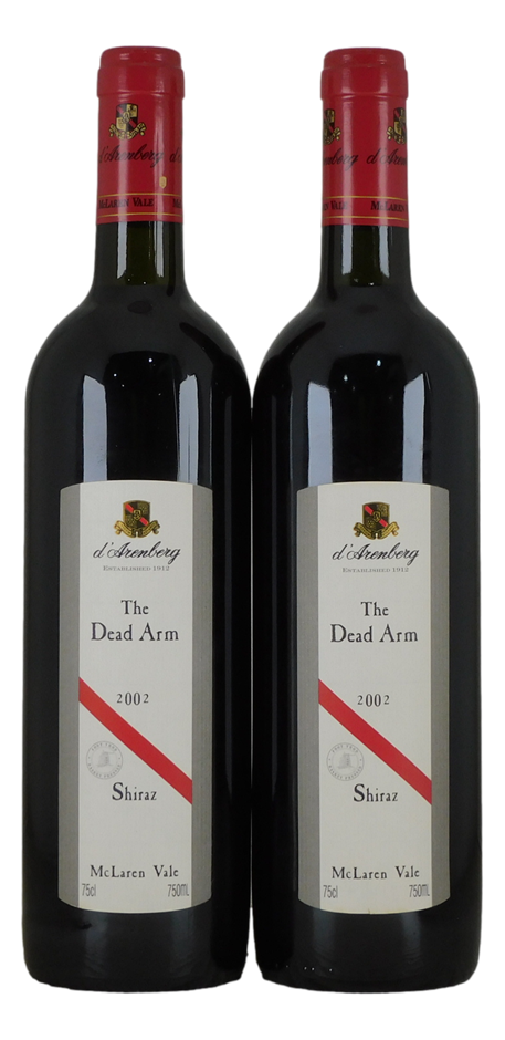 d’Arenberg The Dead Arm Shiraz 2002 (1x 750mL) McLaren Vale, SA.