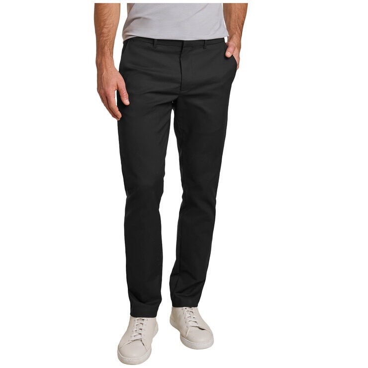 MACK WELDON Men's Greenwood Flex Flat Front Pant, Size 34x32, Black. Buyer