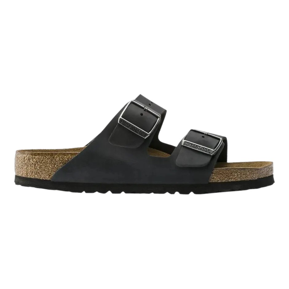 BIRKENSTOCK Arizona BS Oiled Sandals, Size 38 (US w7/m5), Black, 0752481.