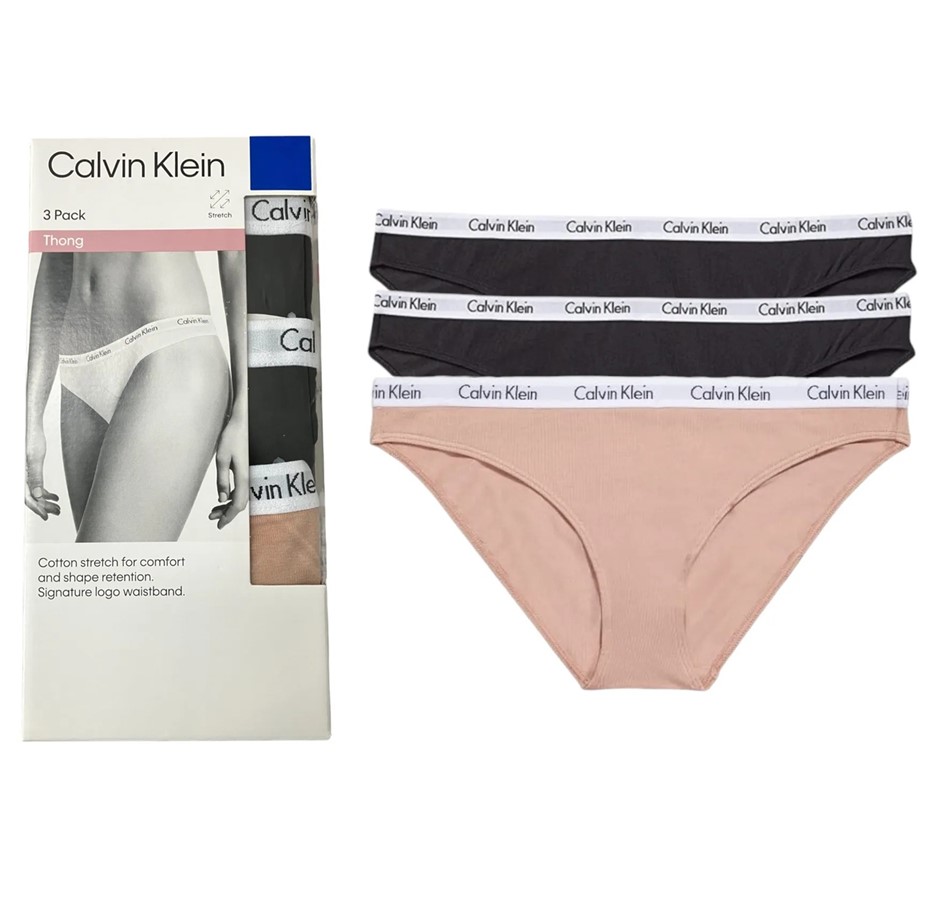 2 x 3-Pack CALVIN KLEIN Women's Underwears, Size XL, Incl: Bikini & Thongs,