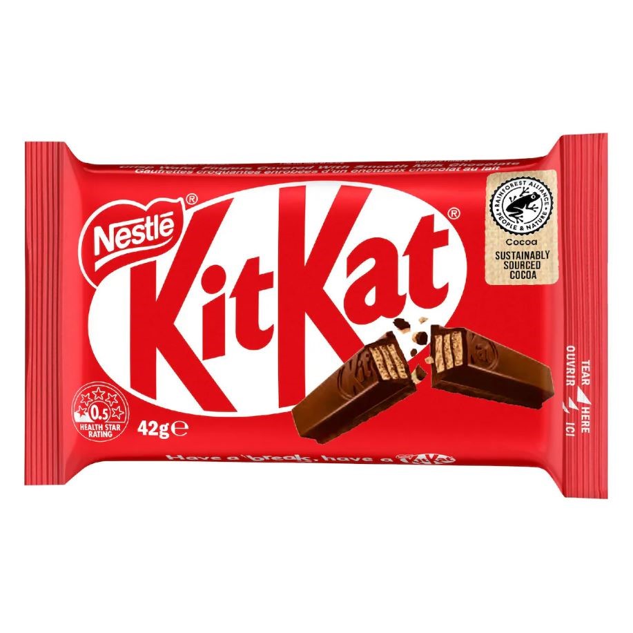30 x NESTLE KitKat Chocolate Bars, 42g. Best Before: 11/2026. Buyers Note