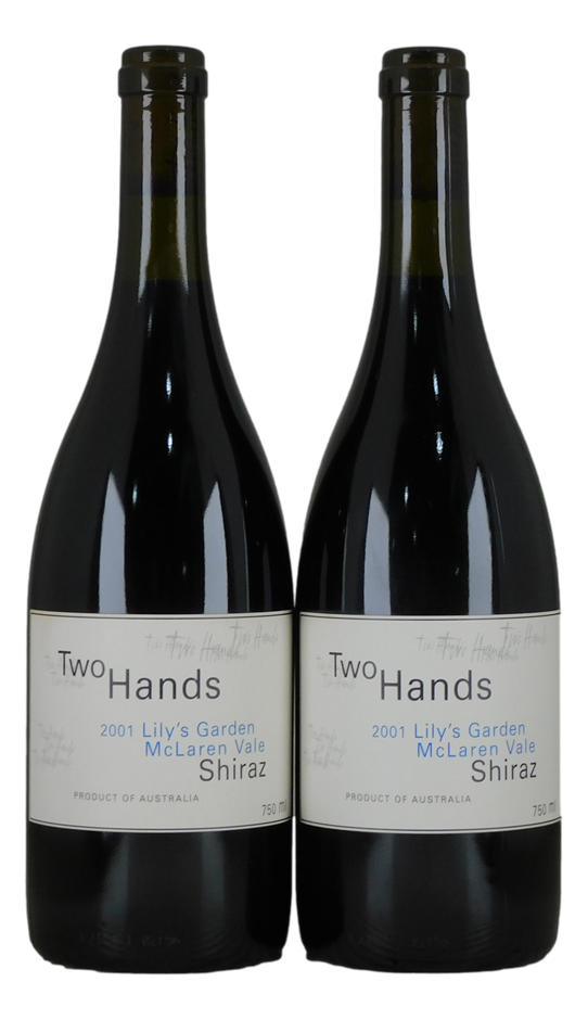 Two Hands Lily`s Garden Shiraz 2001 (2x 750mL) McLaren Vale, SA.