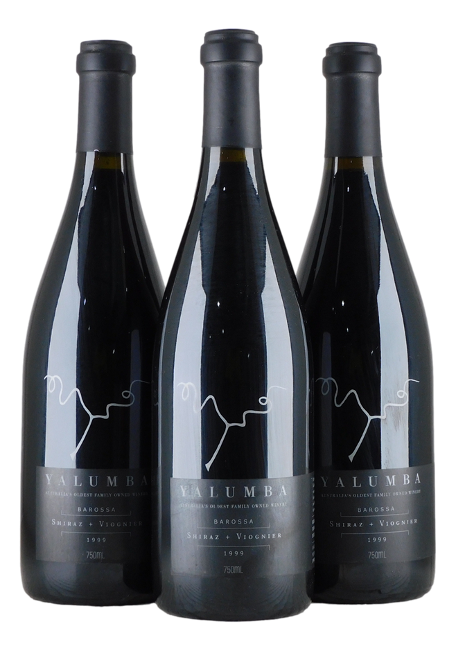 Yalumba Shiraz Viognier 1999 (3x 750mL), Barossa.