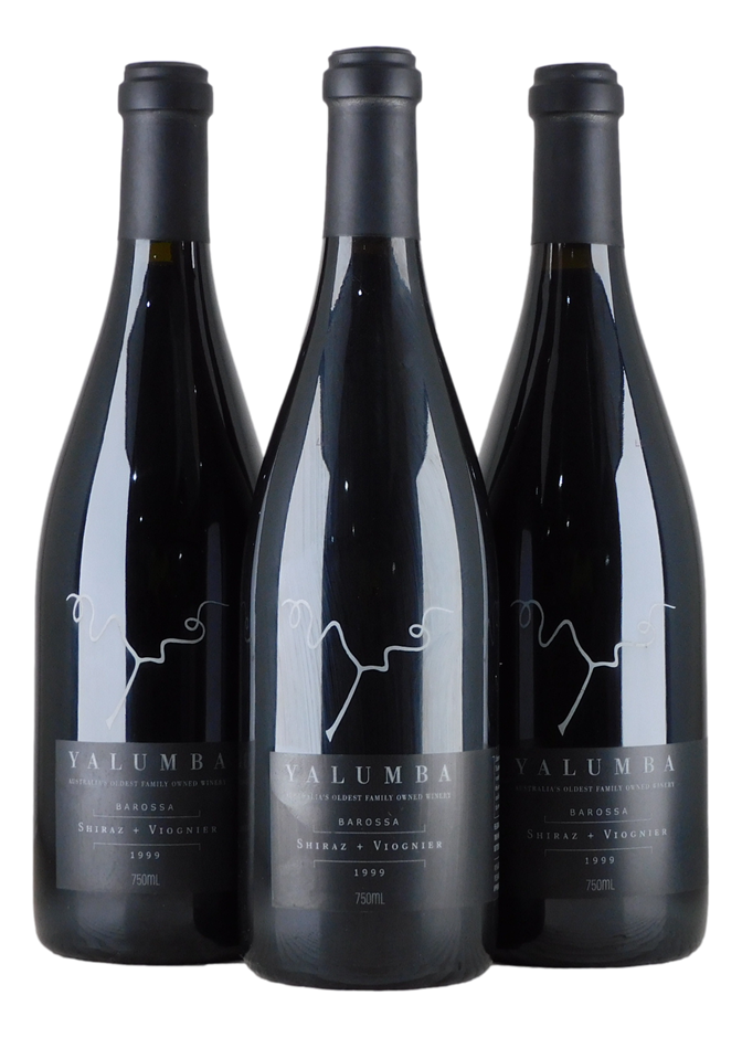 Yalumba Shiraz Viognier 1999 (3x 750mL), Barossa.