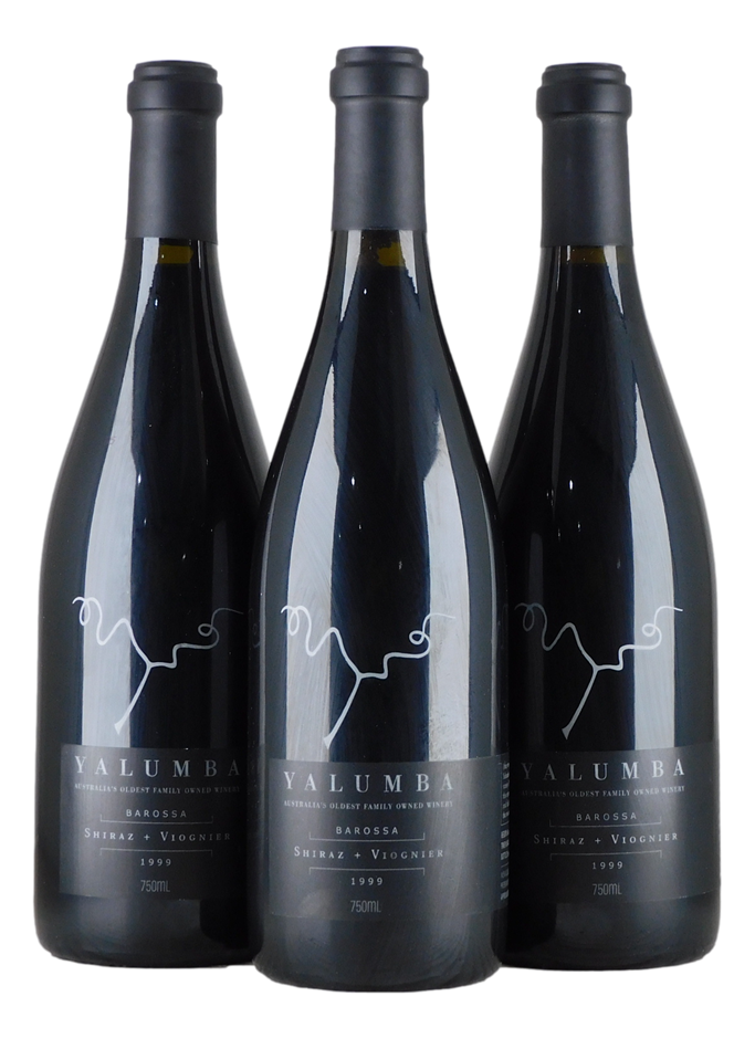 Yalumba Shiraz Viognier 1999 (3x 750mL), Barossa.