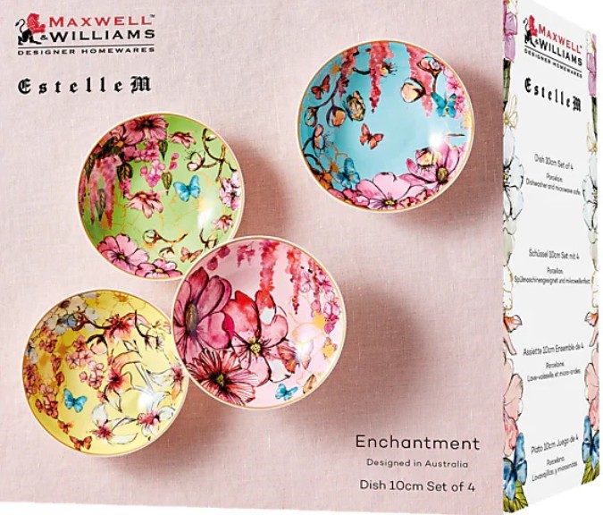 18 X Maxwell & Williams Enchantment Dish Set of 4 10cm